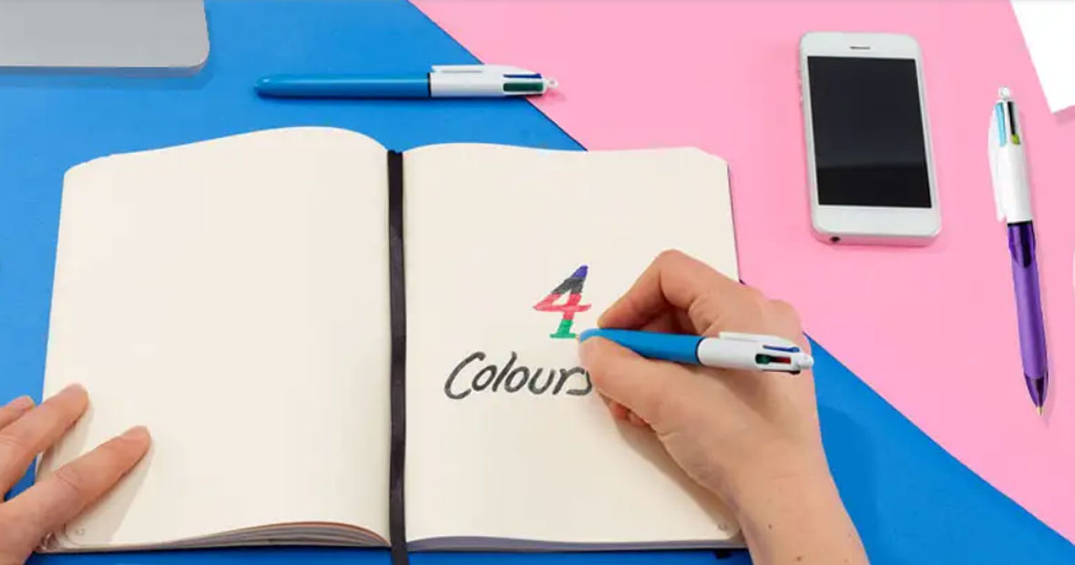 Le stylo Bic 4 couleurs